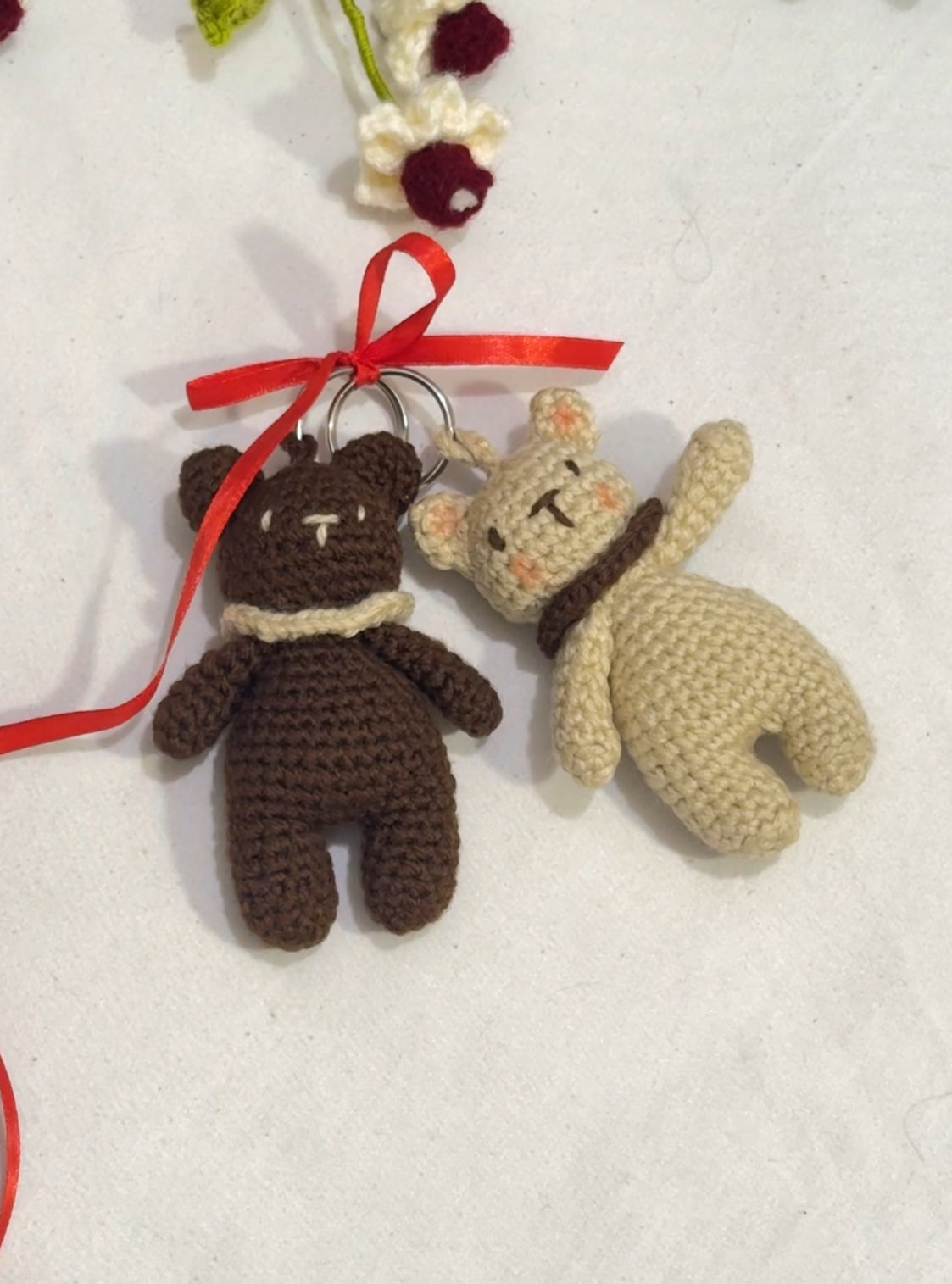 Cocoa & Cream Bear Keychains 🧸✨