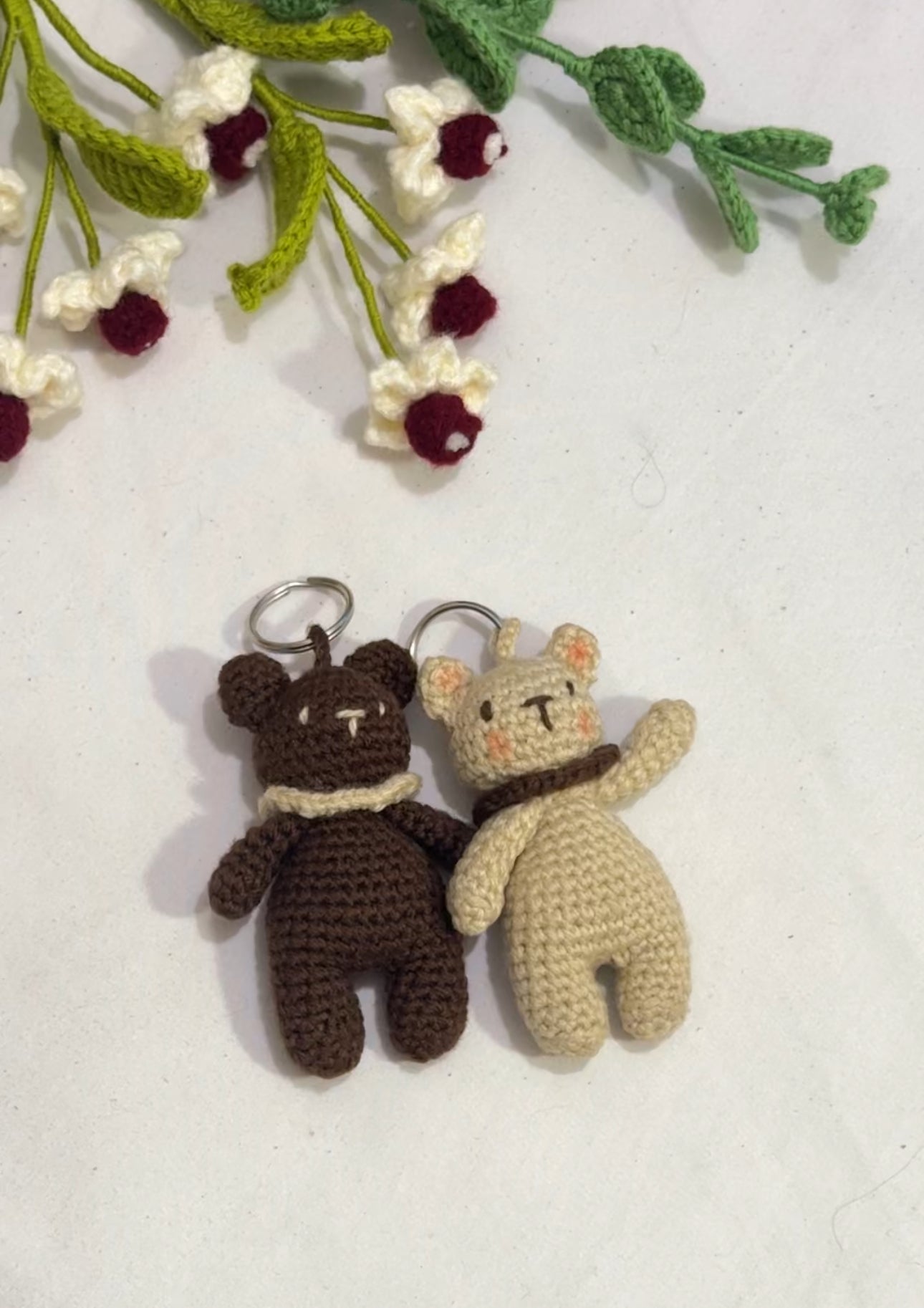 Cocoa & Cream Bear Keychains 🧸✨