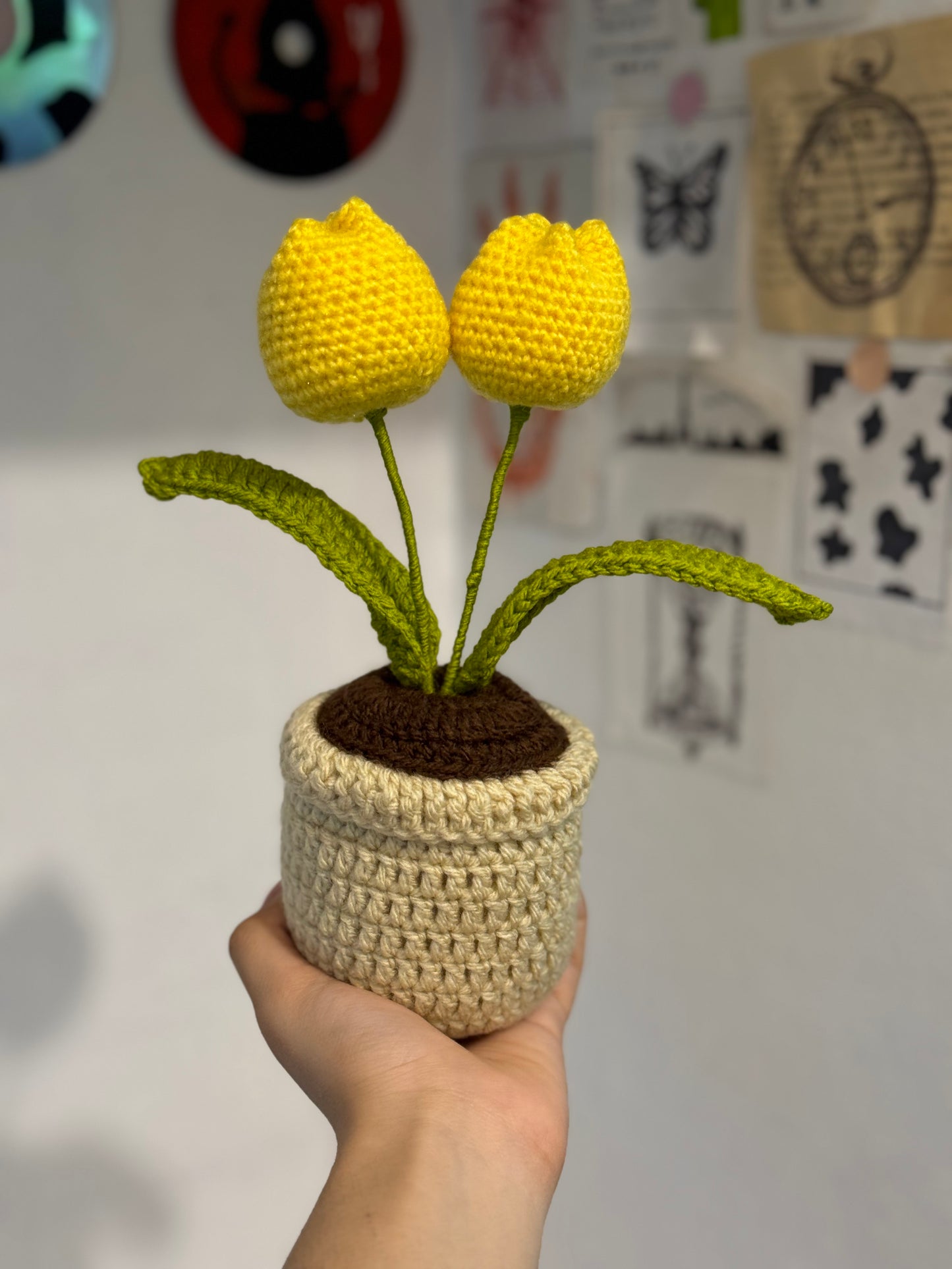 Crochet Tulip Pot 🌷